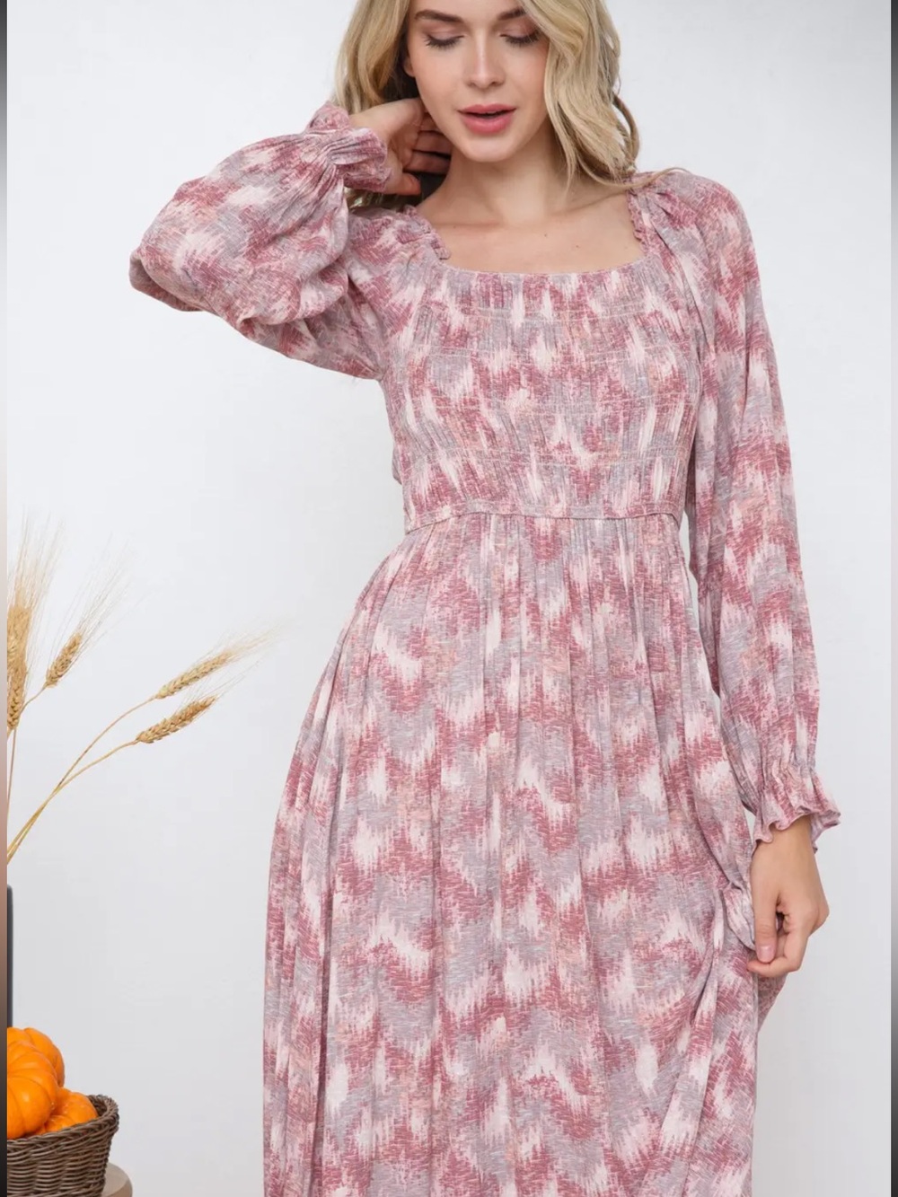 Rose Dust Midi Dress - Picture 3 of 5